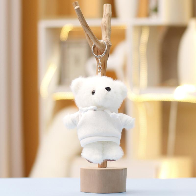Plush Bear Keychain With Soft Short Plush For Cute Bag Decor And Gift For Kids