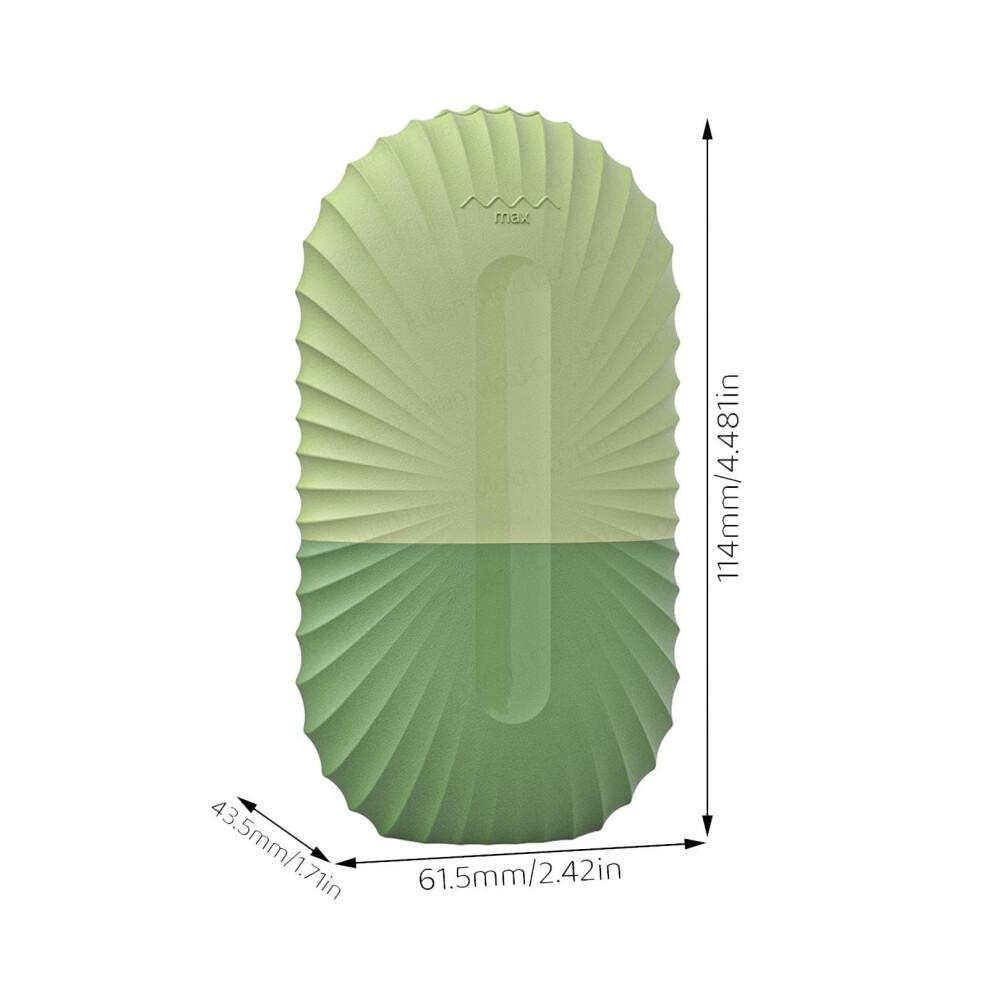 Face Ice Roller Silicone for Face and Eyes, Cooling Puffiness Relief, Reusable Freezable Green Shell Design