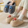 Parent-child Cotton Slippers Women's Thick Bottom Couple Indoor Non-slip Soft Bottom Household Cartoon Children's Mushroom Fluffy Slippers