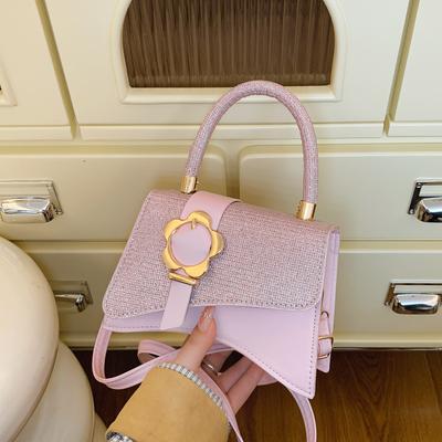 Korean Version of Fashion Portable Small Square Bag Women's 2025 Spring New Light Luxury Shoulder Bag High-end Messenger Bag Temperament Trend