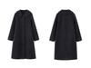 2025 Autumn/Winter Korean A-Line Cashmere Wool Overcoat with Doll Collar - Loose, Plus Size Fashion.