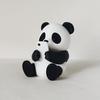 Cute Panda Ornaments 3D Printed Ornaments, & Pillow Desktop Figurine, Stress Relief Sculpture Desk Accessories for Office Home Decoration, Creative