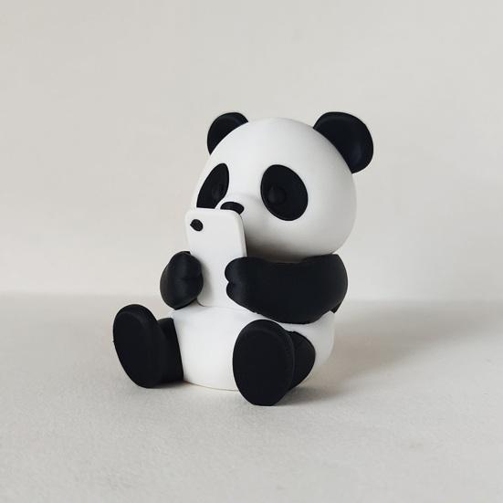 Cute Panda Ornaments 3D Printed Ornaments, & Pillow Desktop Figurine, Stress Relief Sculpture Desk Accessories for Office Home Decoration, Creative