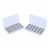 2pcs 30 Slots Thread Organizer Box Transparent Plastic Sewing Spool Case Sewing Craft Storage