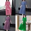 Modale Fabric Abstract Pattern Slant Shoulder Midi Dress For Streetwear Style