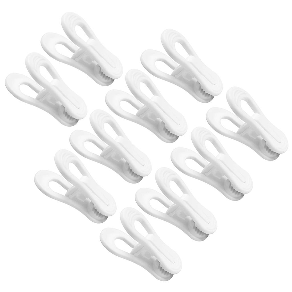 10Pcs Plastic Clothes Clips Non-Slip Clothespins Sturdy Laundry Pins for Hanging Socks Towels Clothes Hanger Clips