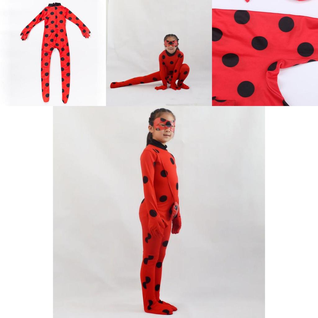Costum Cosplay Miraculous Ladybug Pentru Copii Și Adulți Perfect Pentru Petreceri de Halloween Și Crăciun!