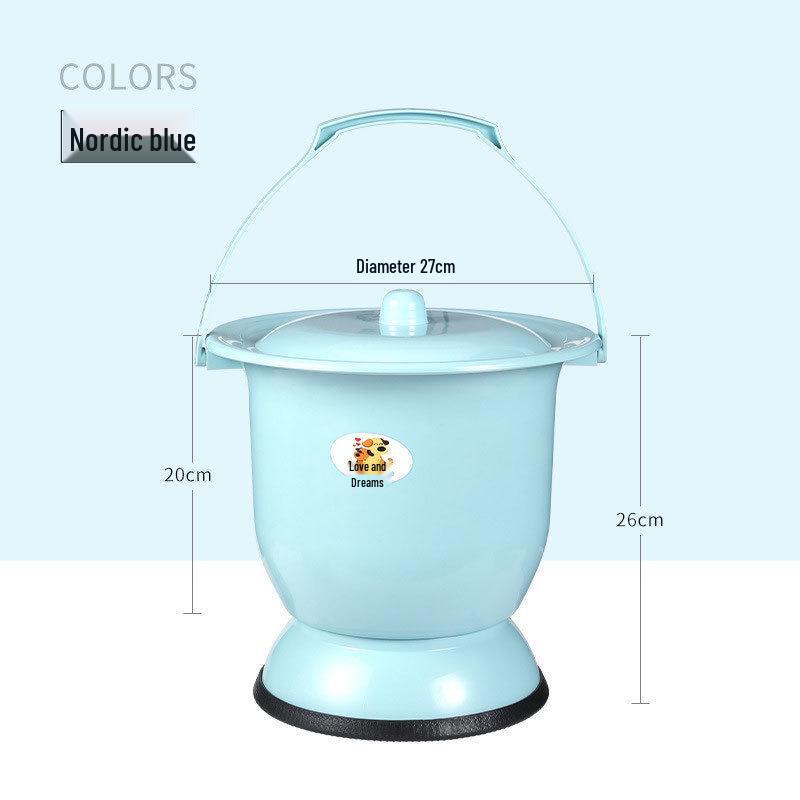 Women's Indoor Urinal with Lid for Night Use - Suitable for Rural, Elderly, and Children