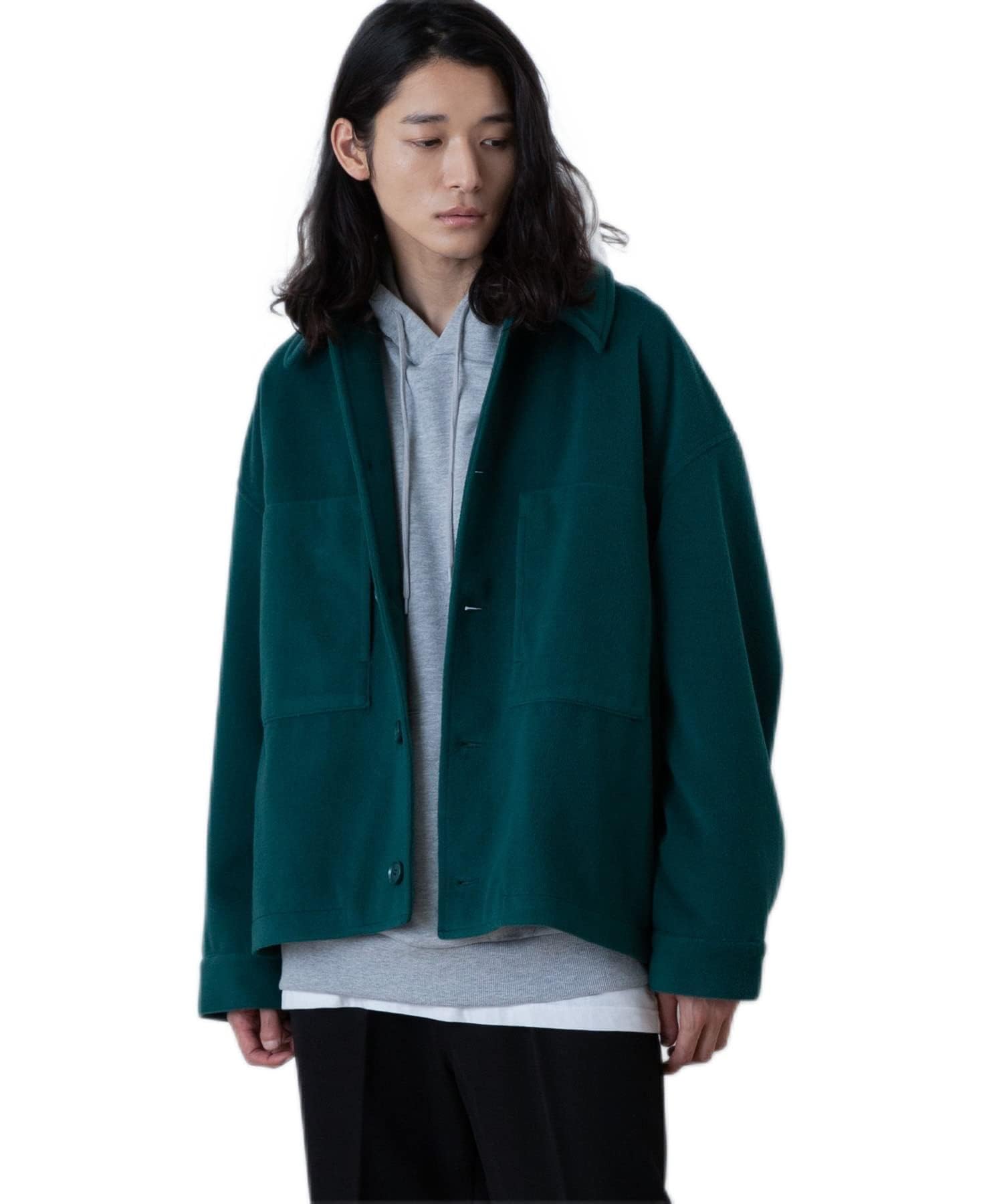 

WEGO Вязаный Мелтон Короткий Зеленый Блузон, Средний, зелёный