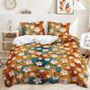 3D Plant Pattern Down Duvet Cover Bedding with Floral Pattern Bedding Set for Men and Women, Single Double Bed, Queen Size Gift
