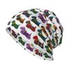 Scotty Dog Printed Pattern Knitted Hat Casual Hanging Woolen Hat Chemotherapy Patient Headscarf Unisex Knitted Hat