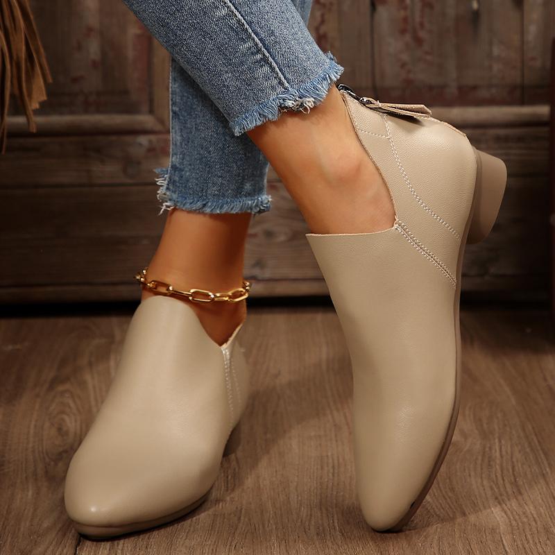

Женские ботильоны с острым носком, туфли на среднем каблуке в стиле ретро, дизайнерские массивные ботинки челси, трендовые зимние кожаные туфли-лодочки Botas De Mujer 40