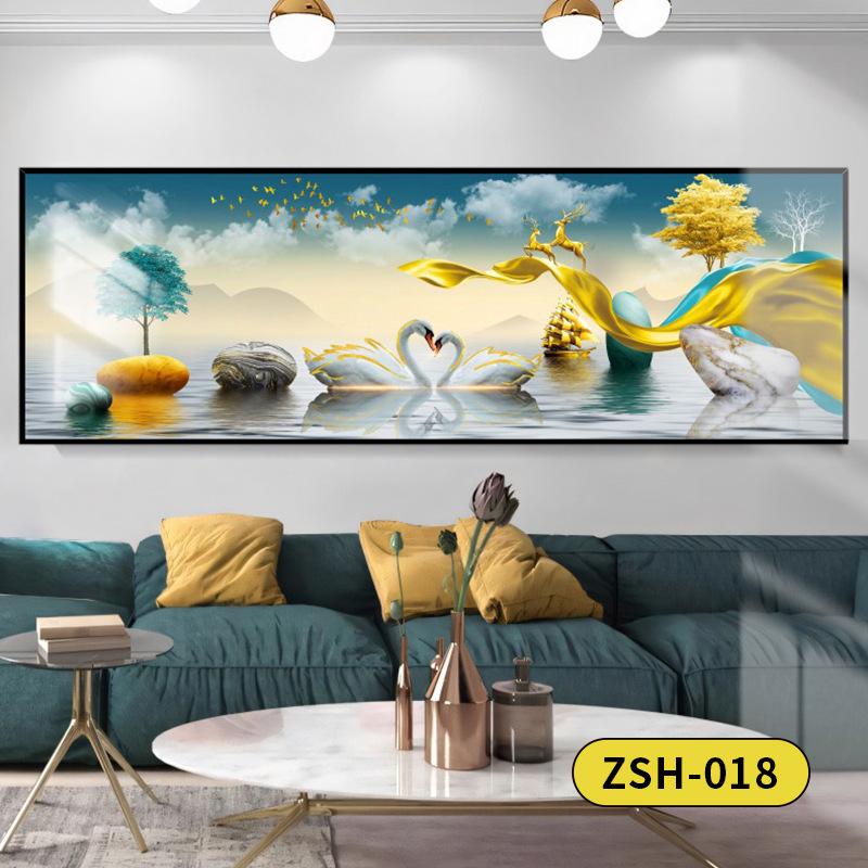 Golden Mountain Self-Adhesive Wall Art: Ideal for Bedrooms, Living Rooms, Hotels, and Guesthouses