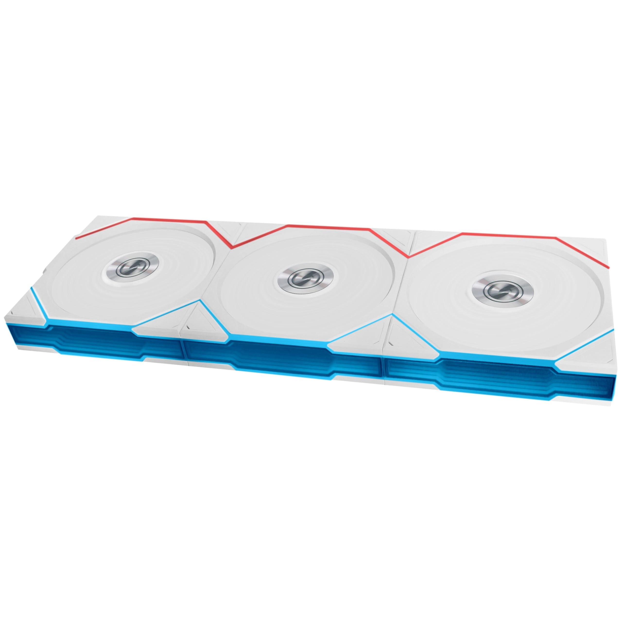 

LIANLI 120mm ARGB Case Fan UNI FAN TL Wireless 120 WT Triple Pack Wireless No Cable Management Required FDB LCP Fan Blade Official Japanese білий