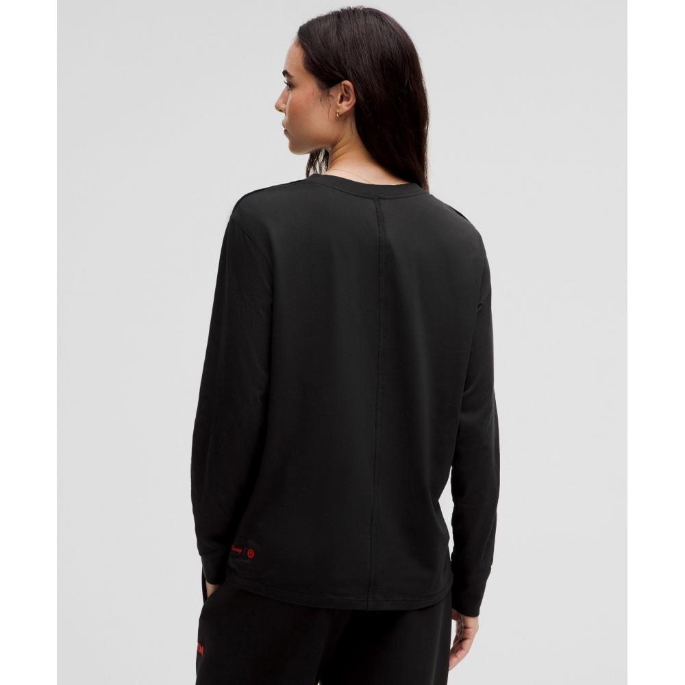 Disney X Lululemon  All Yours Long Sleeve Shirt Black