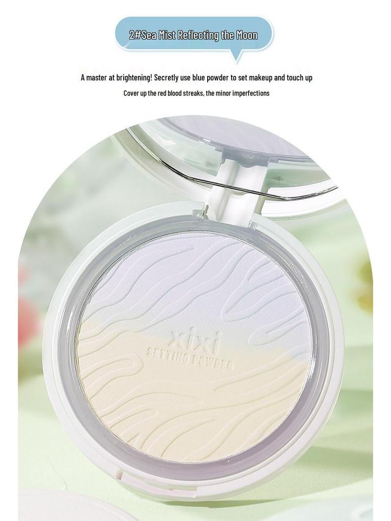 Xixi Rain Ink Cloud Weichzeichner Puder-Foundation: Langanhaltender matter Concealer & Setting-Puder, einfach aufzutragen.