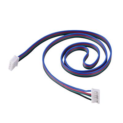 HX2.54 4pin 6pin White Dual Terminal Wire Cables for 3D Printer Stepper Motors 500mm