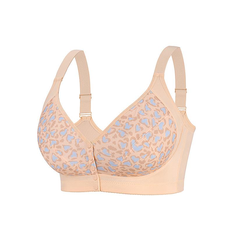 0XL-7XL super large size bra popular European and American size adjustable shoulder strap printed front buckle large size underwear