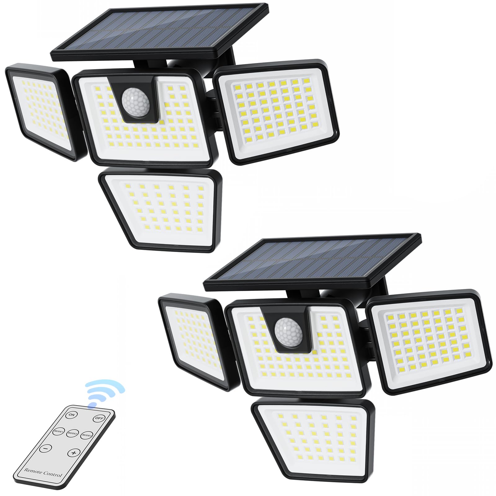 

Solar Light for Outdoors New Year 2600mAh Lighting Maximum Solar Motion Remote 3 Intelligent Indoor Disaster Automatic Ideal for Power Outages and чёрный