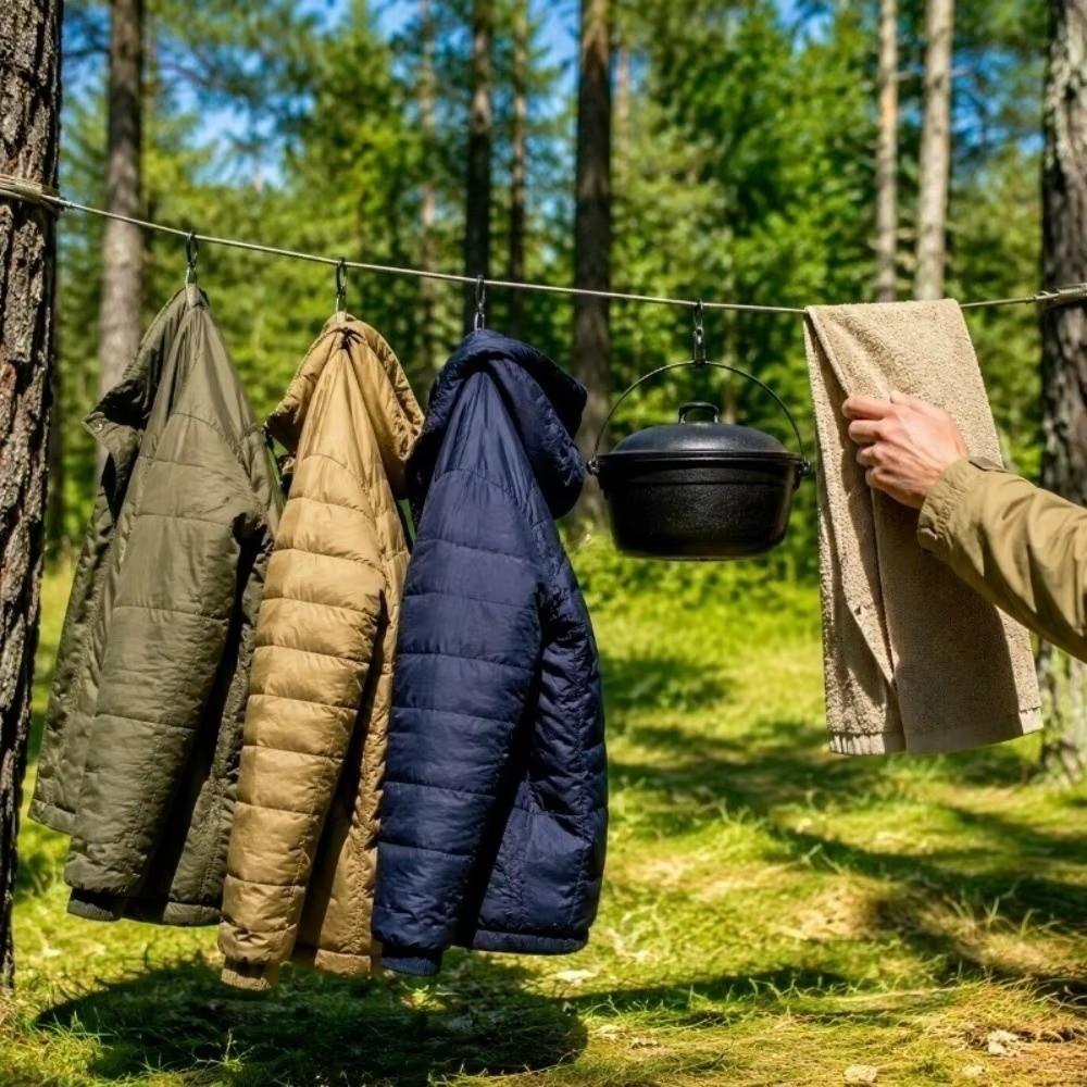 Portable Laundry Drying Rope 10/20/30M Outdoor Clothesline Multifunctional Drying Line  Camping