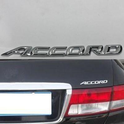 1 buc. Autocolant cu logo pentru capacul portbagajului mașinii, emblemă cromată, autocolant potrivit pentru accesorii de stil auto Acc//ord