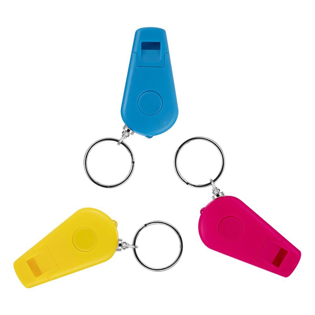 Mini Whistle LED Keychain White Light lighting Flashlight Camping Hiking Travel backpack Emergency backup stair Key chain light