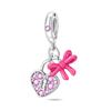 Original Copper Charms Luxury Love Heart Lock Clasp Butterfly Pendant Beads Fit Bracelet Diy Women Delicate Gift