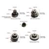 QG505 Metal Gear Upgrade Kit 5-PC - High-Torque Water Bullet Blaster Mod for Outdoor CS Games, Alloy Internal Set