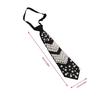Friendly Polyester Necktie Imitation Pearls Detailing Business Meeting Accessory Comfortable Wear for Costume Parties