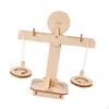 DIY Wooden Balance Scale Kit,Math Beam Stem Learning Toy Weighing Model Building Kit