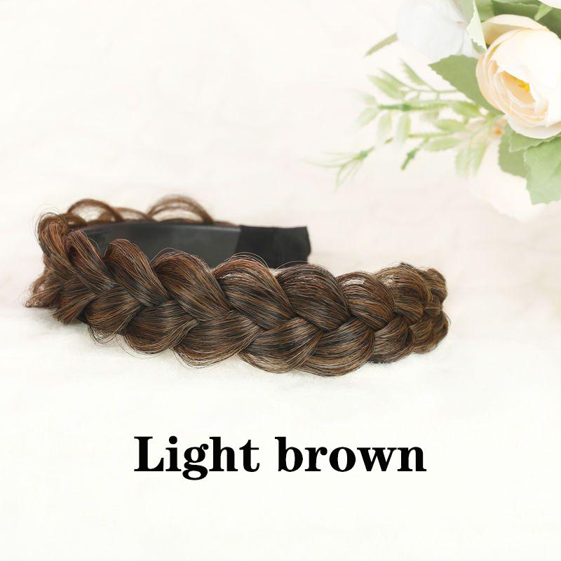 

Парик с косой «рыбья кость», женский парик из жареного теста, коса, повязка для волос с зубами, противоскользящая, милая повязка на голову, прессованный головной убор для волос, плетение волос Fish bone braid hair hoop