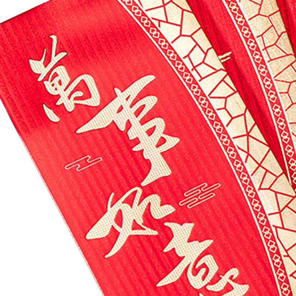 6 Pieces Chinese Year Red Envelopes Hong Bao Packets Packet Bag for Party Spring Festival