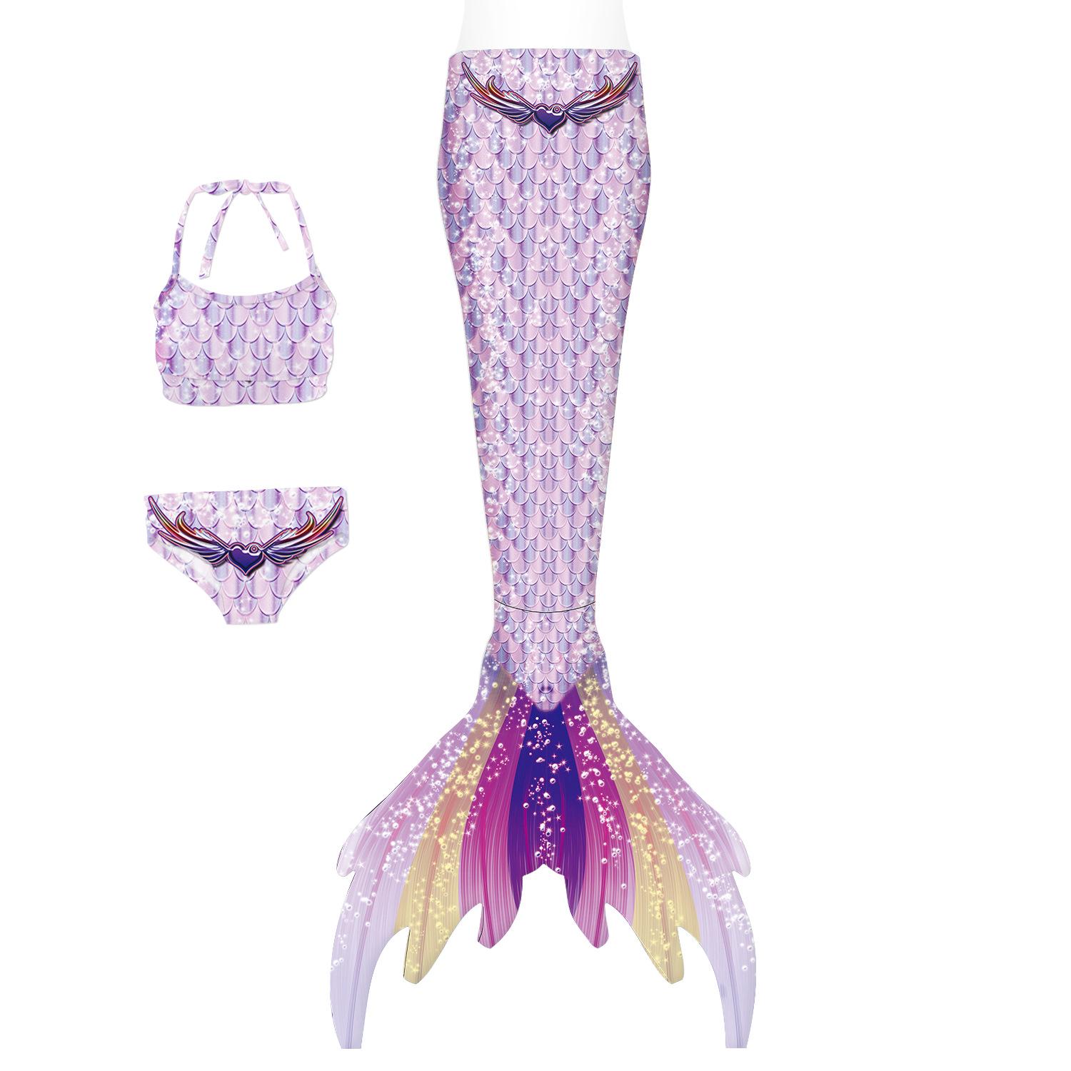 The BAY Zeemeermin Prinses Zwempak Kostuum met Staart voor Kinderen - Nieuwe Stijl voor Meisjes 130 cm