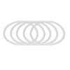 20Pcs DIY Hanging Plastic Rings Dreamcatcher Round Hoops White Plastic Circles DIY Dreamcatcher Material Accessories (11/13cm)