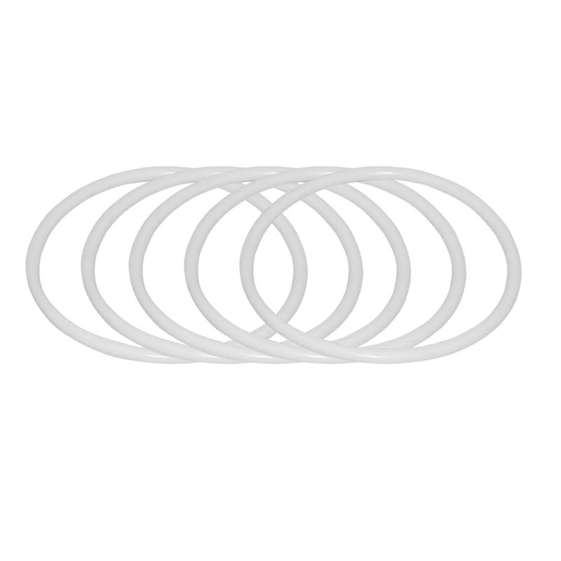 20Pcs DIY Hanging Plastic Rings Dreamcatcher Round Hoops White Plastic Circles DIY Dreamcatcher Material Accessories (11/13cm)