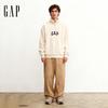 Gap Unisex 2025 Autumn Logo Embroidered Loose-Fit Half-Zip Plush Sweatshirt