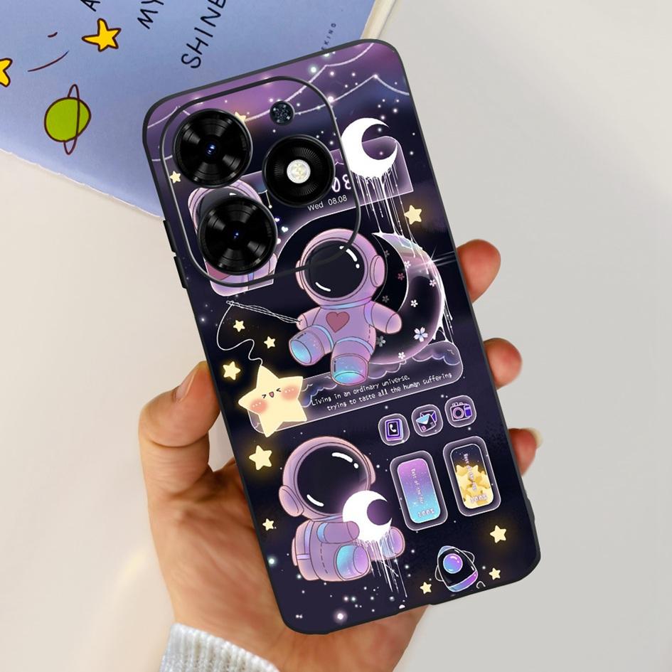 For Tecno Spark 20C Case Spark 20 Pro Cover Popular Flower Butterfly Clear Silicone Phone Cases For Tecno Spark 20 Spark20 Funda