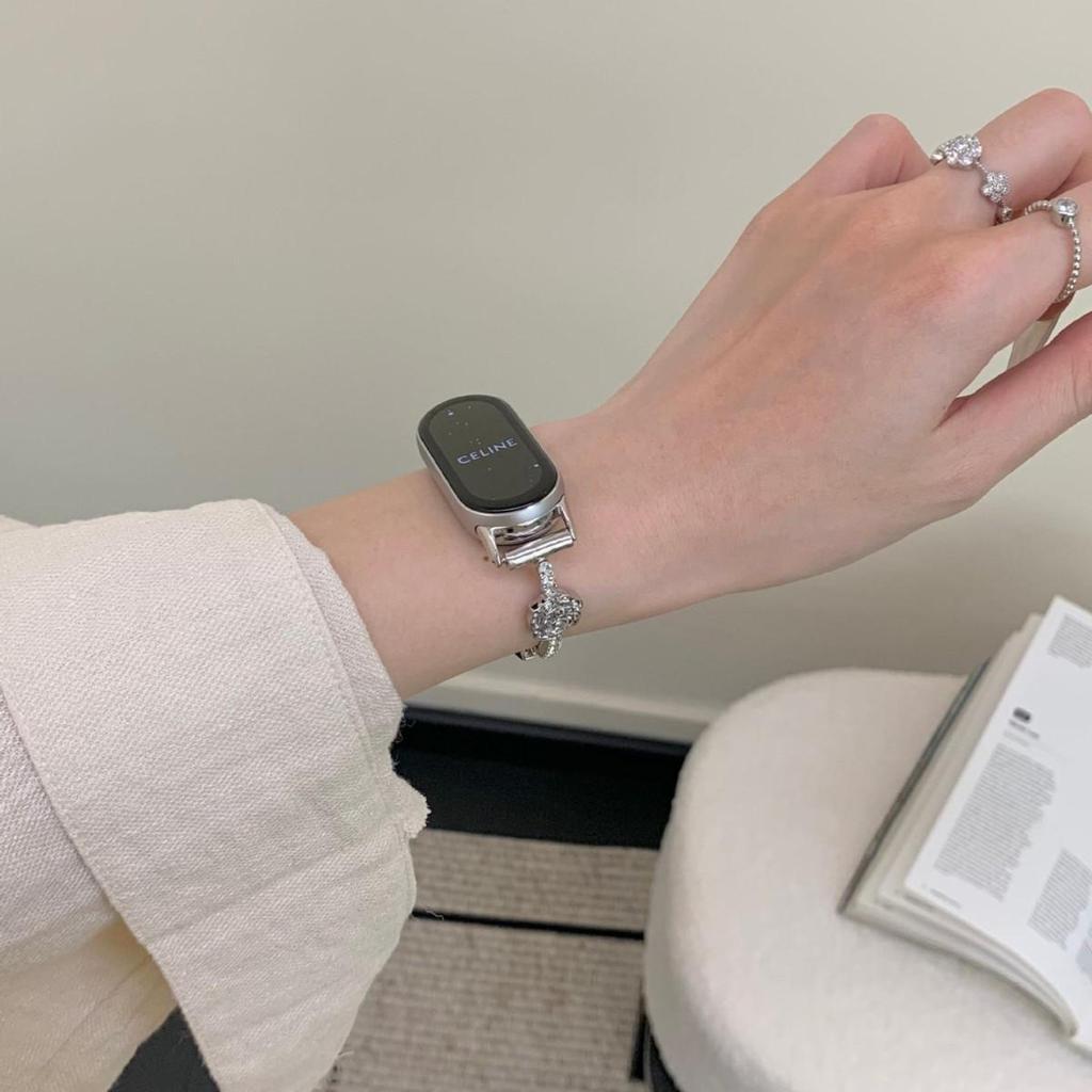 Redmi Watch 4/5 Kamelien-Diamantarmband & Xiaomi Smart Band Metallarmband