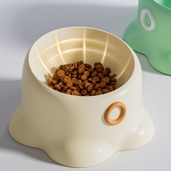 Elevated Pet Bowl Non-Slip Tilted Dog Food Dish Anti Vomiting Raised Pet Food Water Bowl for Medium Small Dogs Cats