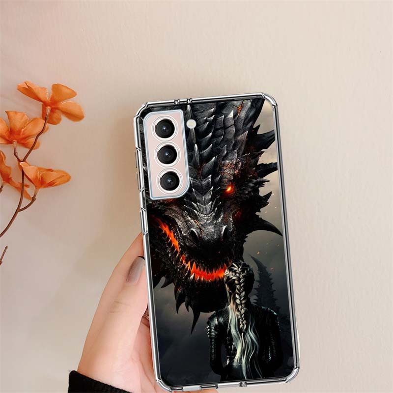 F-Fourth W-Wing Dragon Phone Case For Samsung S24 FE Galaxy S22 S25 Ultra S25 Edge S21 S23 FE S20 S10 Plus Cover Shell Coque Cle
