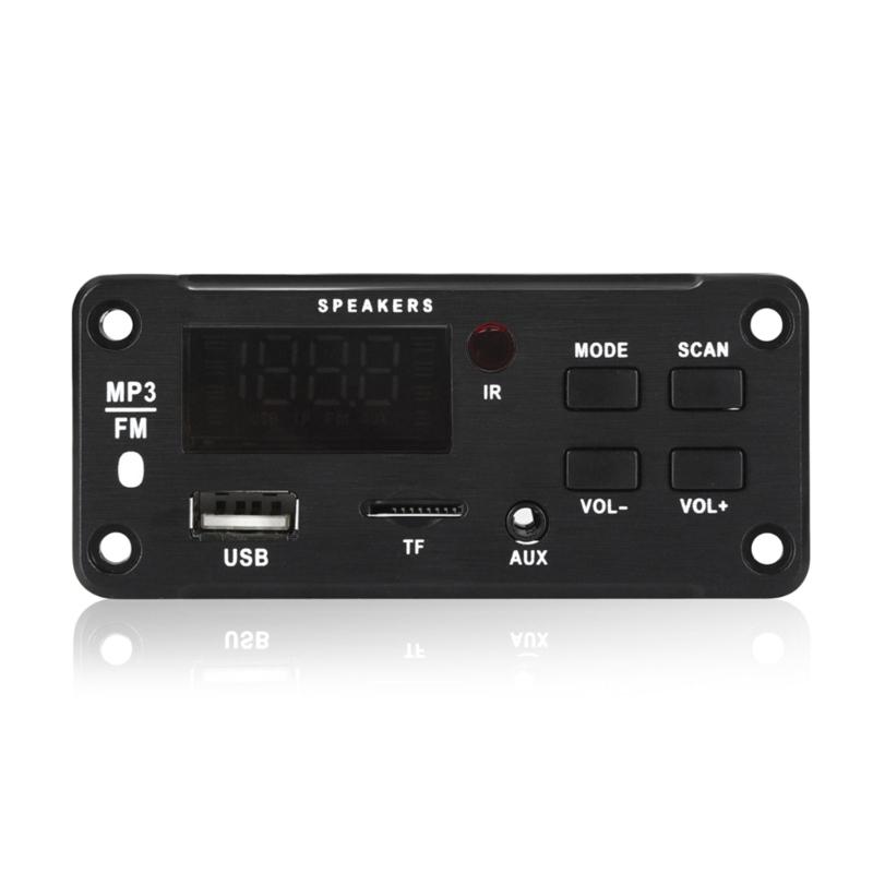 Car MP3 Player Decoding Module Bluetooth-compatible Decoders Board 2x25W Amplifier Decoding Module with Remote Control
