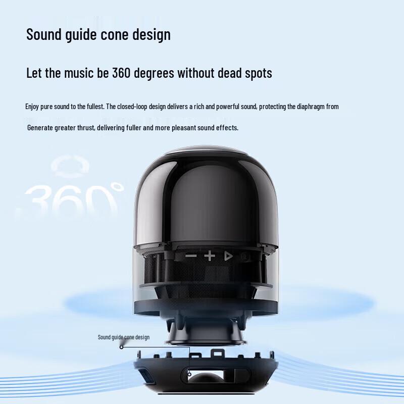 Xiaodu Smart Portable Bluetooth Speaker with RGB Lighting