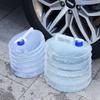 Portable Folding PE Water Bag with Faucet for Camping, Hiking, and Vehicle Use