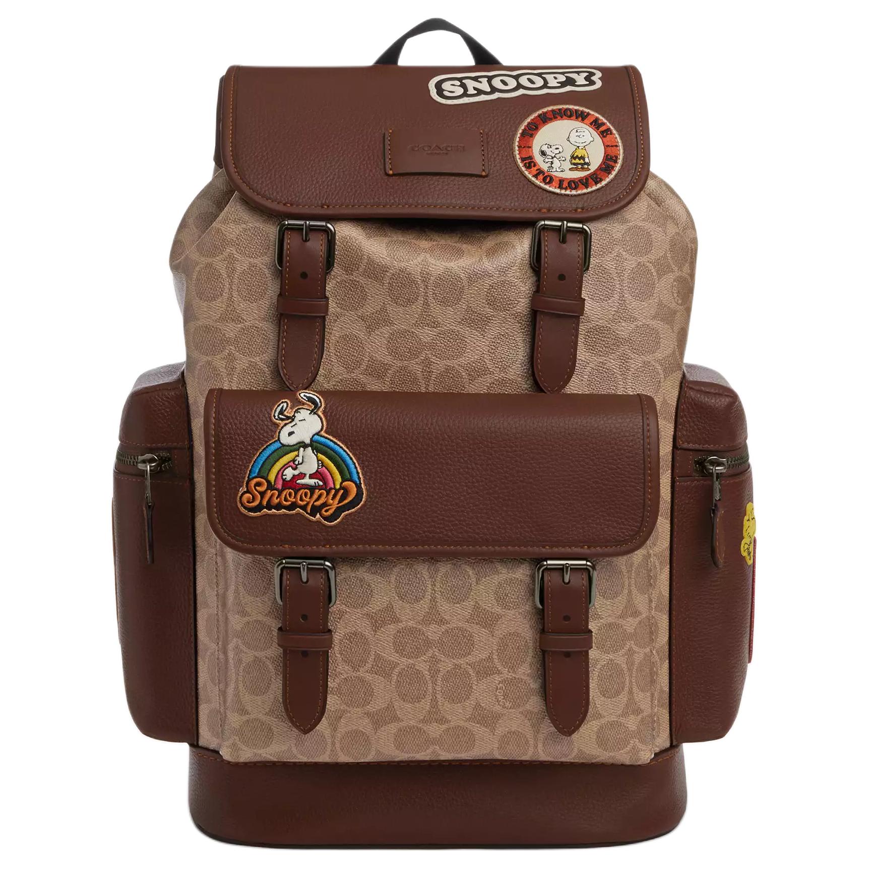 

Coach X Peanuts Collaboration Sprint 29 Hardware Print Coated Canvas Backpack Large Men backpack Ochre CBI44-QBTAM Basic Set (Bag+Dust Bag)