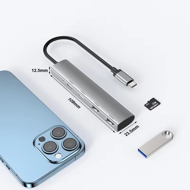 4 Ports Type C HUB USB 3.1 HUB 10Gbps High Speed USB Splitter USB C Hub for PC Computer Accessories Laptop Macbook Pro