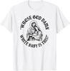 Whose God Damn White Baby Is This? Nativity Parody Humor T-Shirt