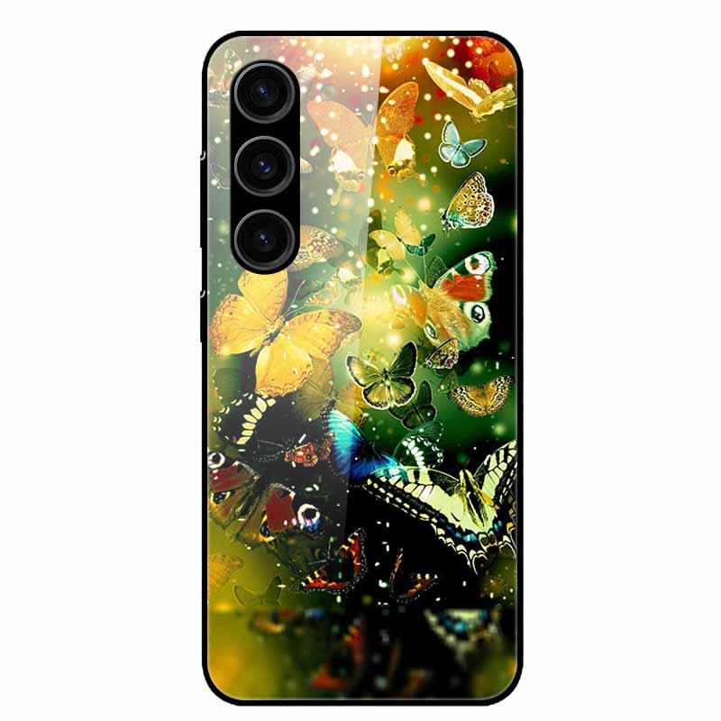 For Samsung Galaxy S25 Case Tempered Glass Hard PC Back Cover For Galaxy S 25 Plus Phone Cases S25Plus Silicone Bumper Shell Bag