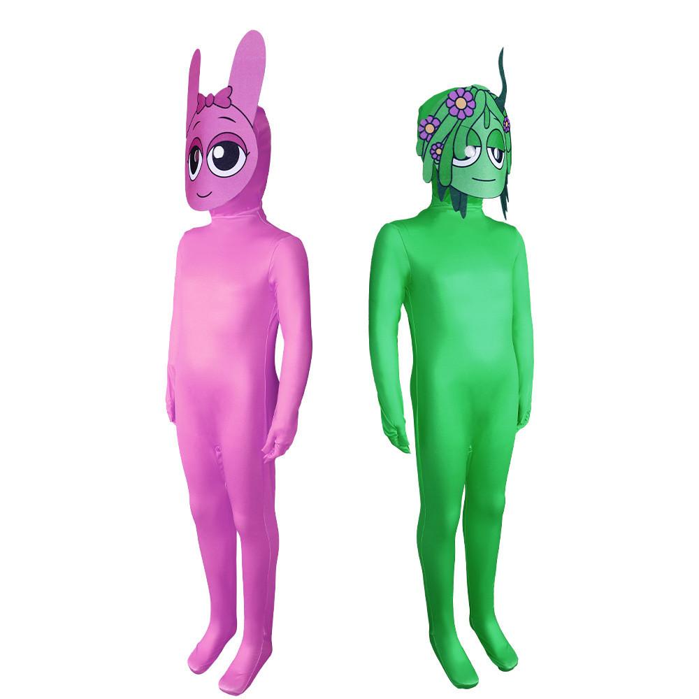Cosplay Incredibox Sprunki Costume Costume Full Body Game Performance Jumpsuit