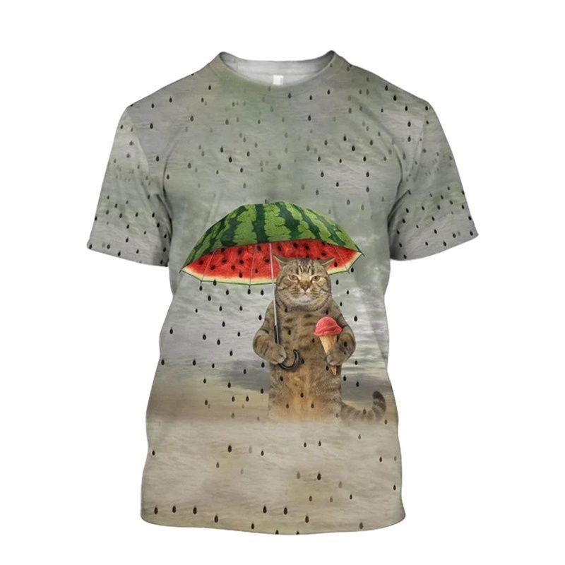 

Летняя мода забавные футболки с изображением животных и кошек для мужчин повседневные футболки в стиле хип-хоп с принтом в уличном стиле с круглым вырезом и коротким рукавом 6XL