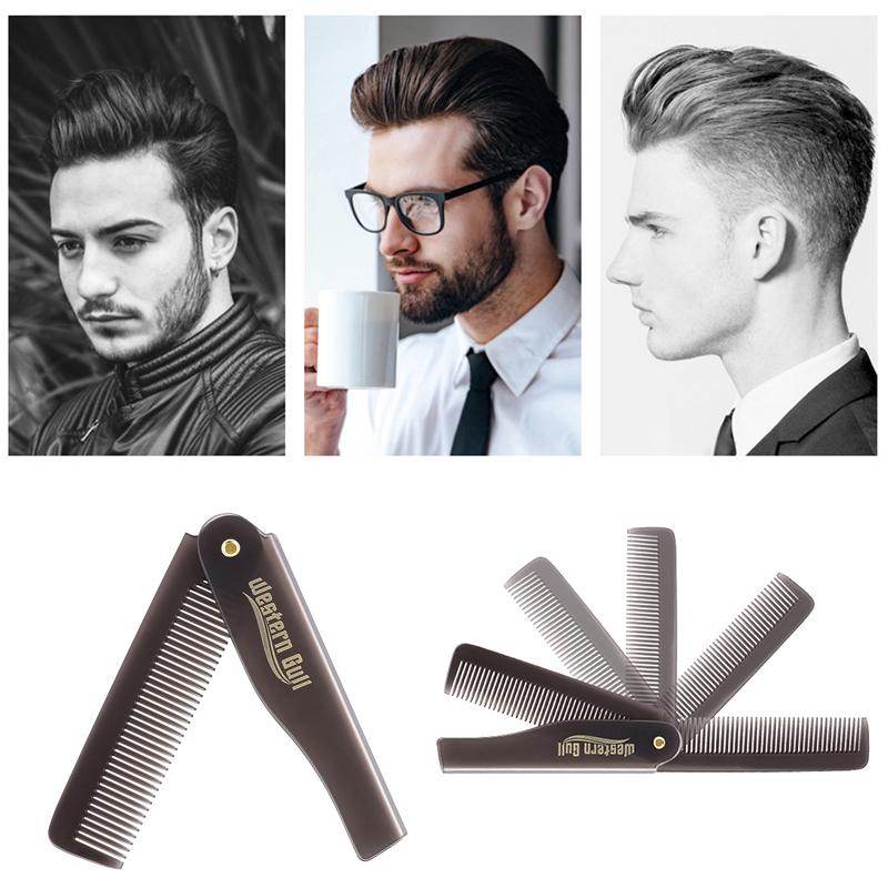 Pocket Size Folding Comb for Men Oil Head Hair Styling Tool Compact and Handy for Outdoor Use